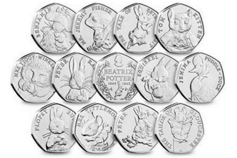 Beatrix Potter 50p coins: How much is each coin worth? - Household Money Saving