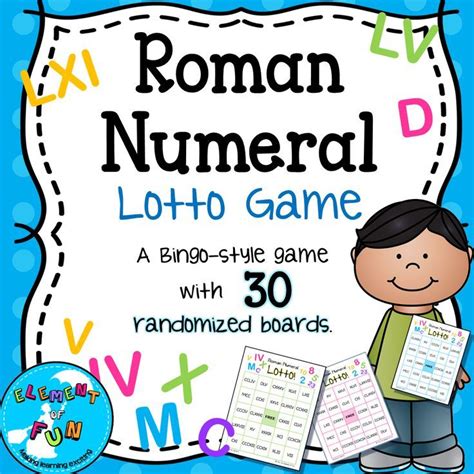 Teach Roman Numerals with this Bingo classroom game. Great for any size classroom and for enric ...