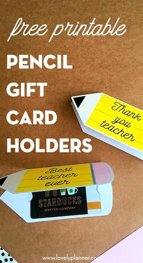 Easy Teacher Gifts, Teacher Gift Card, Teacher Appreciation Cards, Diy Gift Card, School Teacher ...
