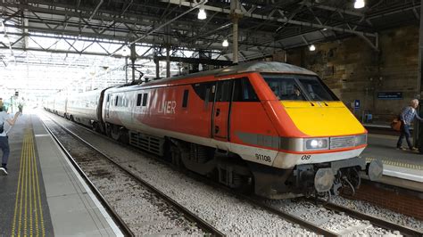 BR Class 91 No. 91108 at Edinburgh Waverley on her final day of service (22/07/2019) : r/trains