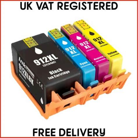 912XL Ink Cartridges for HP OfficeJet Pro 8022e 8023 8024 (Set of 4) non-oem | eBay