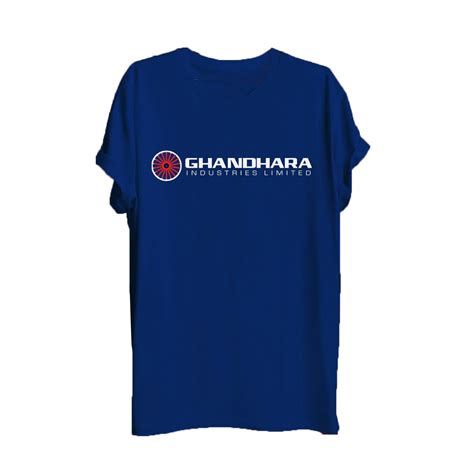 Blue Color Work T-Shirts With Company Logo