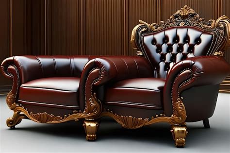 Premium AI Image | The leather sofa is available in a variety of colors ...