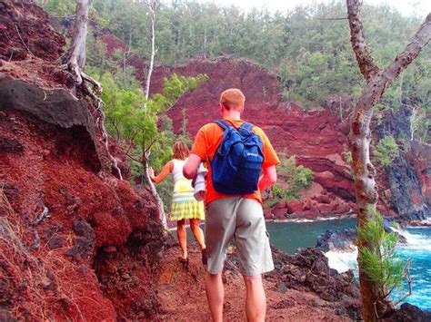 Kaihalulu (Red Sand Beach Maui): Most Beautiful Beach in the World - Let's Go To Maui