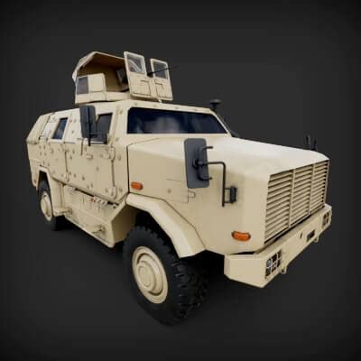 Atf Dingo Military Vehicle - 3D Model by Holy360