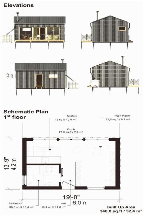 buildingasmallhouse | Cottage plan, Micro house plans, Small house plans