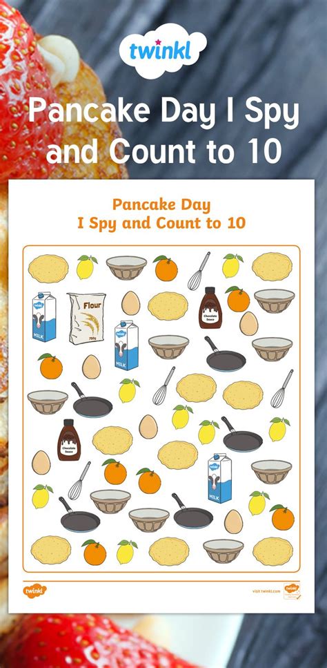 Use this Pancake Day themed I Spy activity to consolidate both counting and phonics skills. An ...