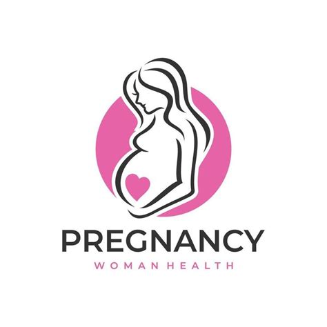 Pregnancy Pregnant Woman Maternal Logo Vector Icon Illustration ...