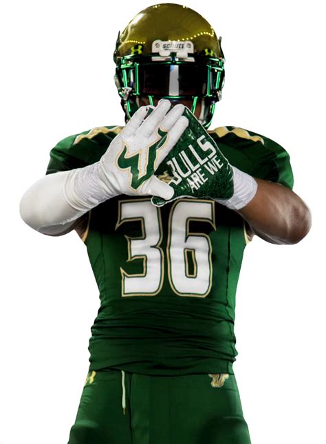 USF DB Nate Godwin in new Bulls Football Uniforms 2014 III ALPHA’D