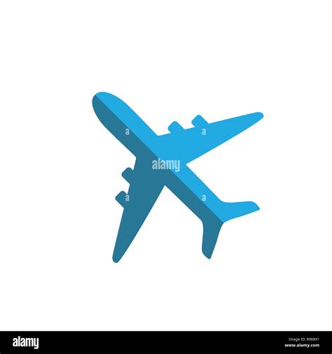 Airplane icon, plane sign. Vector illustration, flat design Stock Vector Image & Art - Alamy