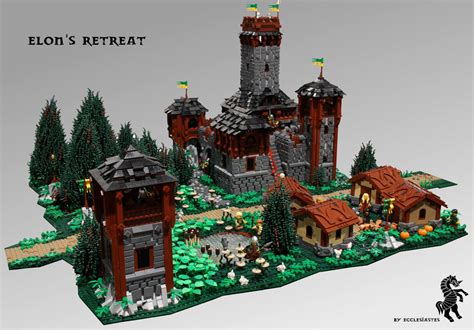 LEGO Castle MOC: Elons Rückzugsort – zusammengebaut