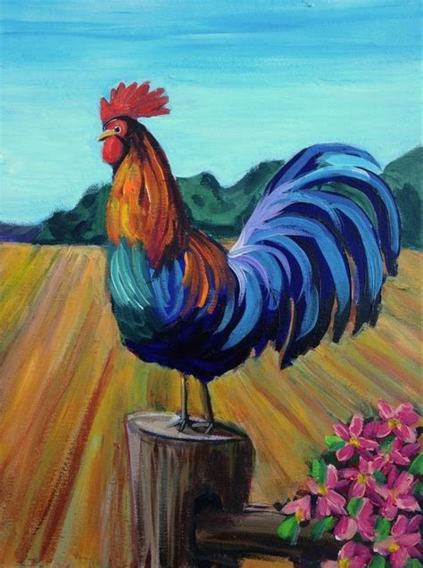 How To Paint A Simple Chicken – View Painting