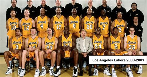 2001 NBA Champions - Los Angeles Lakers Quiz - By mucciniale