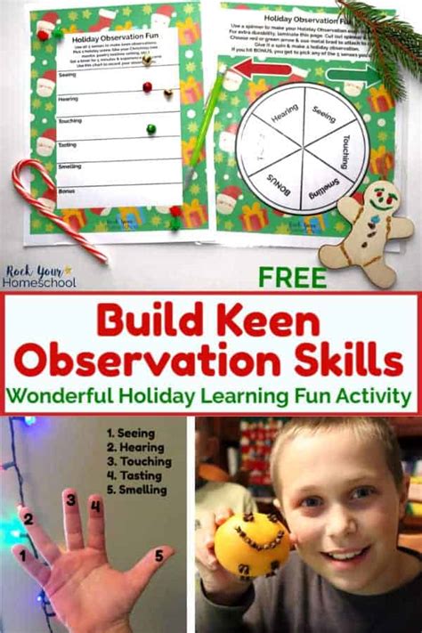 How to Build Keen Observation Skills with Easy Holiday Fun - Rock Your Homeschool