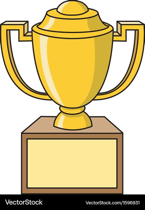 Cartoon trophy Royalty Free Vector Image - VectorStock