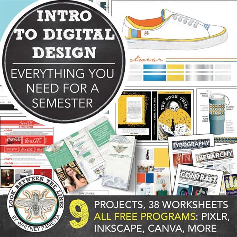 Intro to Digital Art, Graphic Design Curriculum: Semester Course, Free Programs - Look between ...