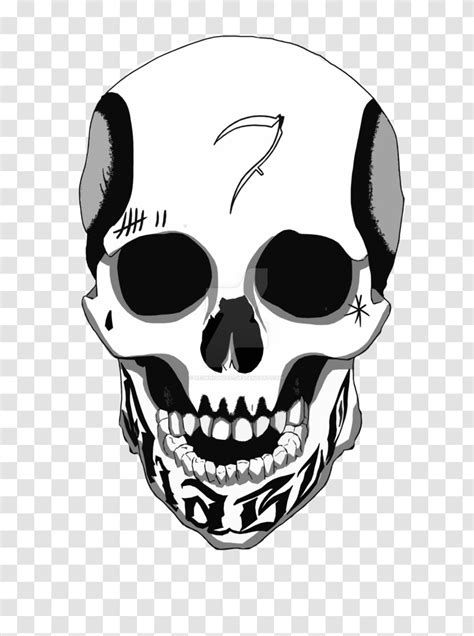 Skull Font Transparent PNG