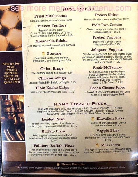 Menu at Schemengees Bar & Grille Restaurant, Lewiston