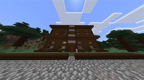 This dark oak mansion i made in creative . Any thoughts ? : r/Minecraft