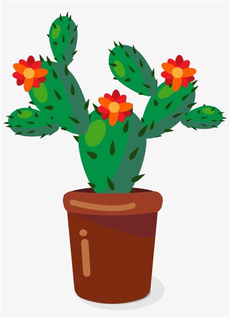 Cactaceae Plant Flowerpot - Flower Pot Cartoon Png - 2084x2084 PNG ...