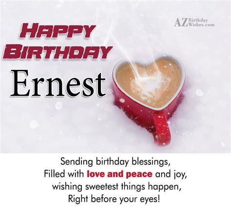 Happy Birthday Ernest