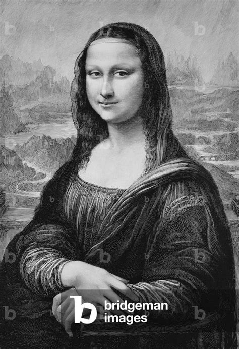 Image of Mona Lisa by Leonardo da Vinci, Historical, digital reproduction of by Vinci, Leonardo ...