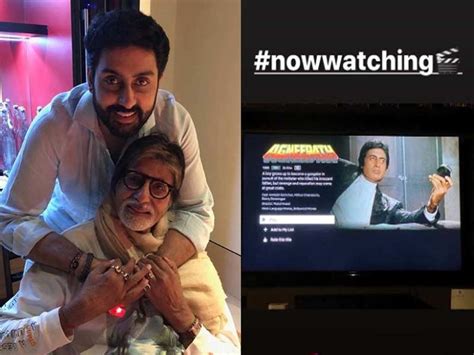 Abhishek Bachchan watches Amitabh Bachchan's 'Agneepath'; calls him 'BOSS' | Hindi Movie News ...