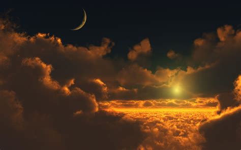 Sunset Moon Wallpapers - Top Free Sunset Moon Backgrounds - WallpaperAccess