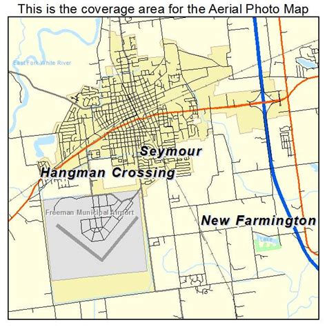 Aerial Photography Map of Seymour, IN Indiana