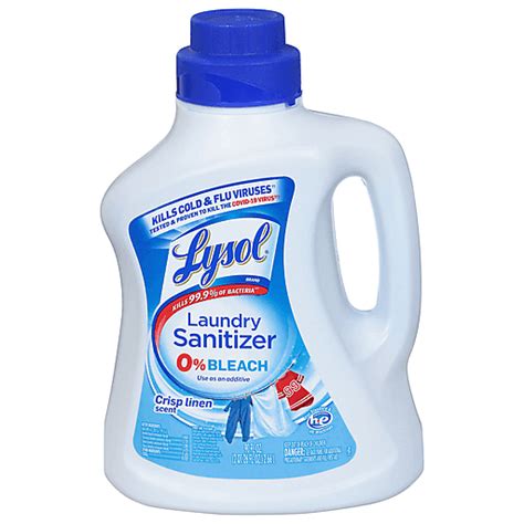 Lysol Laundry Sanitizer, Crisp Linen Scent 90 fl oz | Laundry Detergent | Superlo Foods