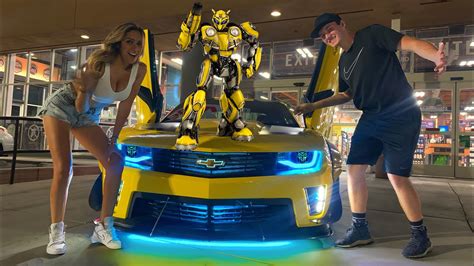 MEGAN FOX Reviews BUMBLEBEE CAMARO *KNOCK-OFF EDITION* - YouTube