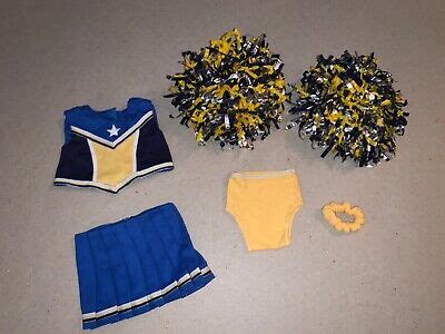 MINT American Girl Doll Cheerleader Outfit Spanks Pom Poms Hair ...