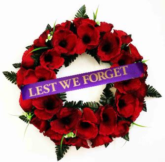 Poppy Wreath " Lest We Forget " | Toronto Flower Delivery