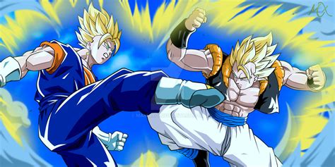 Gogeta VS Vegeto by Maniaxoi on DeviantArt