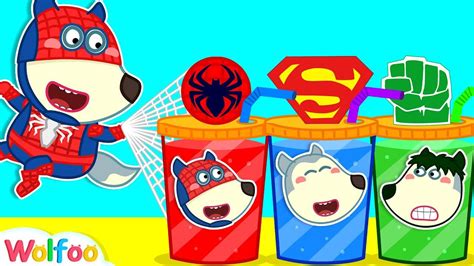 Wolfoo Makes Colorful Superheroes Juice - Funny Stories for Kids | Wolf... | Funny stories for ...