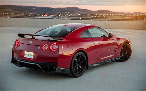 Nissan gt-r, 2017, edición de pista, vista trasera, coche deportivo, rojo gt-r, Fondo de ...