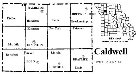 Caldwell County, Missouri: Maps and Gazetteers