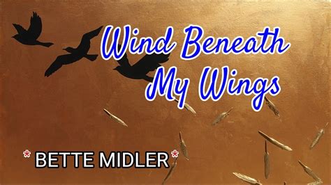 Wind Beneath My Wings - BETTE MIDLER Karaoke HD - YouTube