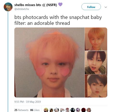 BTS Tried The Baby Filter...And Jungkook Looks Exactly The Same