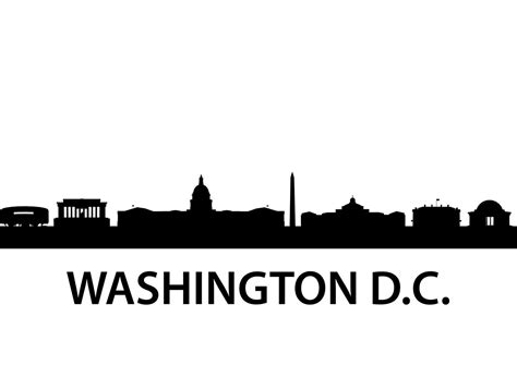 Washington Dc Skyline Vector at Vectorified.com | Collection of ...