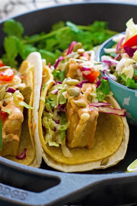 Crispy Fish Tacos With Margarita Slaw Recipe | Little Spice Jar