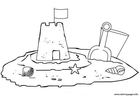 Kids Sand Castle Adf6 Coloring page Printable