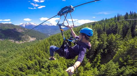 Superfly Zipline Outdoor Adventure in Whistler, Canada GoPro Hero 4 ...