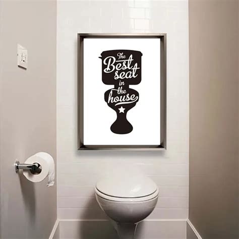 Toilet Note Life Quotes Posteramp Prints Modern Canvas Painting ...