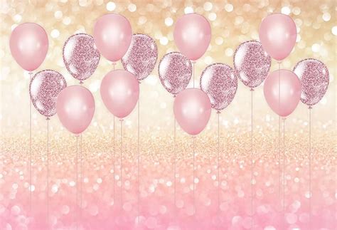 MEHOFOTO pink luxury balloon photography backdrop girl bokeh glitter ...
