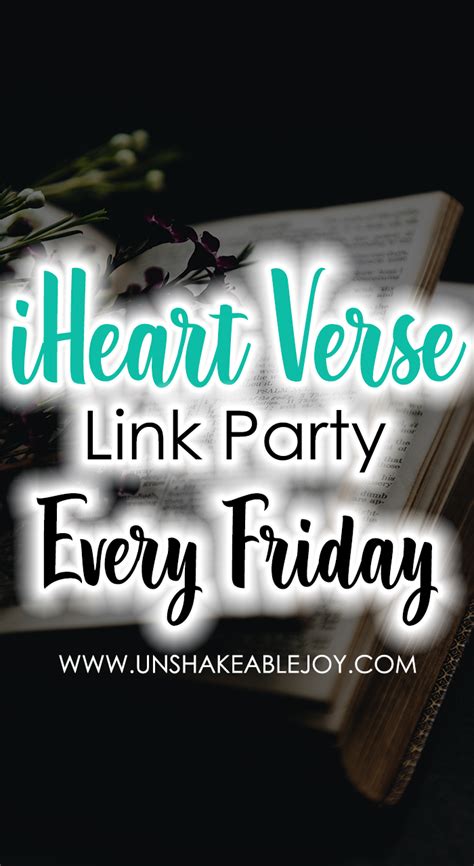 Sign up iHeart Verse Link Party - Unshakeable Joy