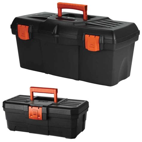 BLACK & DECKER 20.9-in Black Resin Tool Box at Lowes.com