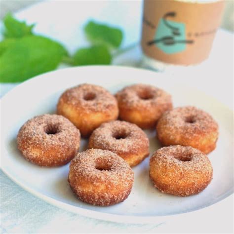 Cinnamon Sugar Mini Donuts Recipe - Pinch of Yum