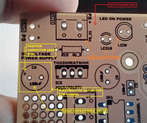 Capacitor Symbol On Circuit Board