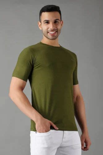 Men Cotton Plain Green T Shirt at Rs 375 | Men T Shirt in Gurugram | ID: 2852683098791